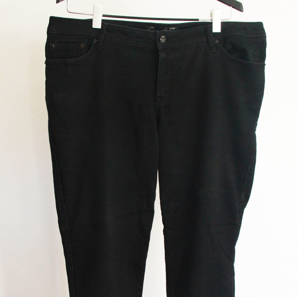 Source of Wisdom “London Skinny” Mid-Rise Black Size 22 Skinny Jeans